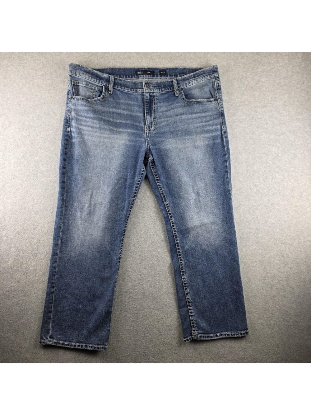 BKE Jake Jeans Mens 44x30 Blue Straight Relaxed Stretch Medium Wash Denim
